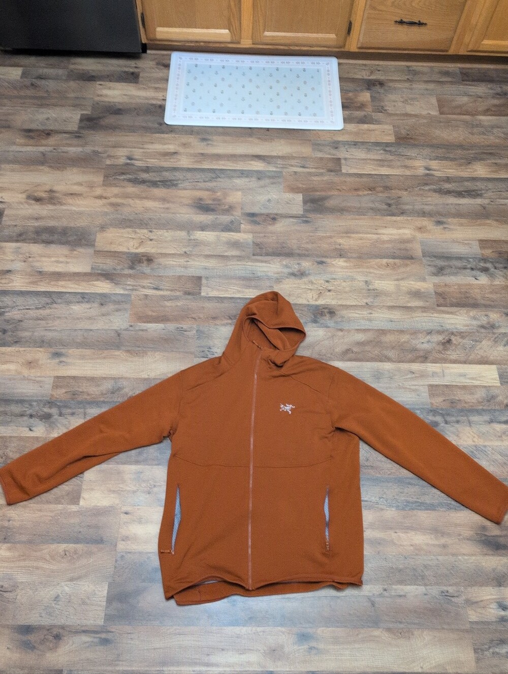 Arc'teryx Kyanite AR Hoodie Men XxLOrange Full Zip Fleece Jacket 27965 A+++++